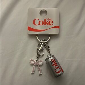Diet Coke Keychain with Can and Bow